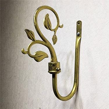 Imagem de Gancho de metal montado na parede para casaco de chapéu suporte suspenso casa cozinha banheiro ferro cabide decorativo (cor: D)