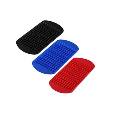 Imagem de True Mini bandeja de silicone cubos de gelo em miniatura, molde para sabonete, velas, gelatina, pode ser lavado na lava-louças, conjunto de 3, sortido