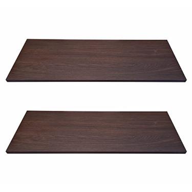 Imagem de Kit 2 Prateleiras Mdf 55x15 Tabaco Nicho Livros Revista