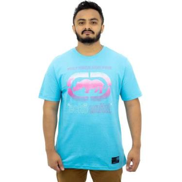 Imagem de Camiseta Estampada Masculina Ecko Azul