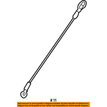 Imagem de MOPAR 68054864AD - Cabo Tailgate