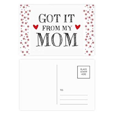 Imagem de Got It From My Mom Crianças Mãe Presente Natal Flor Celebração Cartão postal Bênção