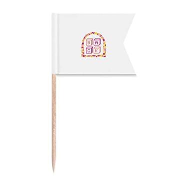 Imagem de Back House Caixas Art Deco Presente Fashion Palito de Dente, Marcação de Etiquetagem para Bolo Festa Prato de Queijo