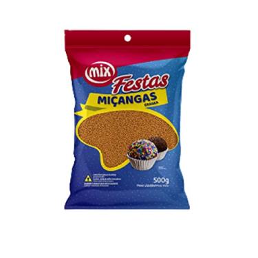 Imagem de Confeito Miçanga Granulado Brigadeiro, Doces, Confeitaria 500g (Laranja)
