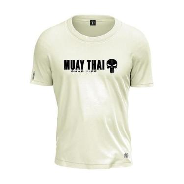 Imagem de Camiseta Muay Thai Skull Caveira Black Shap Life Mma