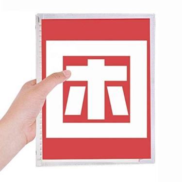 Imagem de Caderno de personagens chineses de folhas soltas e diários recarregáveis