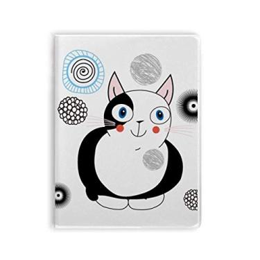Imagem de Caderno de capa macia com desenho de gato gordo fofo
