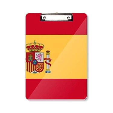 Imagem de Placa de apoio A4 com bandeira nacional da Espanha e país da Europa