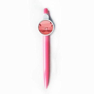 Imagem de Casal flamingo vermelho crepúsculo caneta esferográfica azul retrátil escrita artigos de papelaria