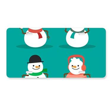Imagem de DIYthinker Etiqueta de aço inoxidável para decoração de placa de carro com estampa de boneco de neve Feliz Natal