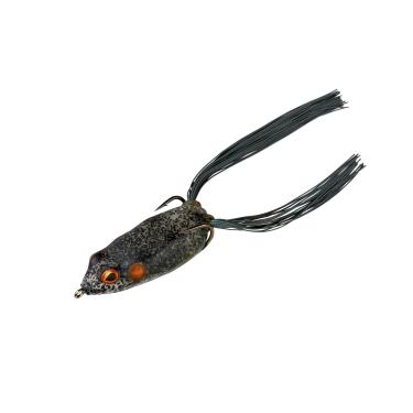 Imagem de BOOYAH Almofada Crasher Topwater Bass Fishing Hollow Body Frog Lure com anzóis sem ervas daninhas, Ole Smokey