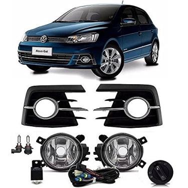 Imagem de Kit Farol Milha Gol/Voyage G7 2016 a 2018 Botão Modelo Original