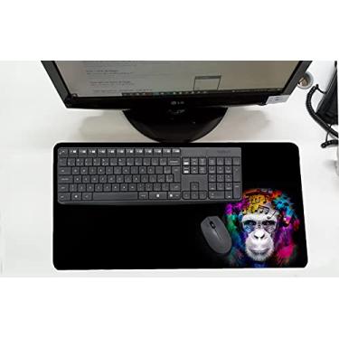 Imagem de Mouse Pad/Desk Pad Grande 30x70cm - Pets - Macaco Musico