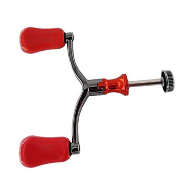 Imagem de MERIGLARE Aperto do punho do de pesca, braço oscilante aperto do botão liga de alumínio faça você mesmo ultraleve punho do poder punho, Vermelho