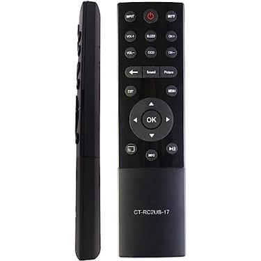 Imagem de Smartby CT-RC2US-17 CTRC2US17 Compatível com controle remoto Toshiba 65L621U 55L421U 55L621U 49L621U 43L621U 32L221U Smart 4K LED HDTV