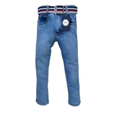 Imagem de Calça Jeans Infantil Menino Clara Com Elastano De 4 A 8 Anos - Cool Ki