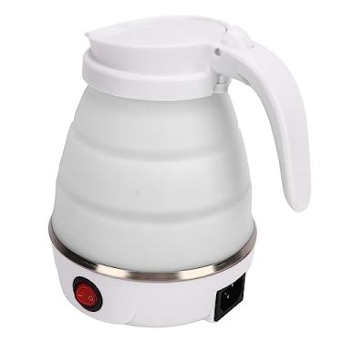 Imagem de Chaleira Elétrica Dobrável, 600ml Ácido Alcalino Resistente Seguro Caldeira de Água Dobrável Grau Alimentício Silicone Multiuso para Exterior para Casa (Plugue EUA 110V)