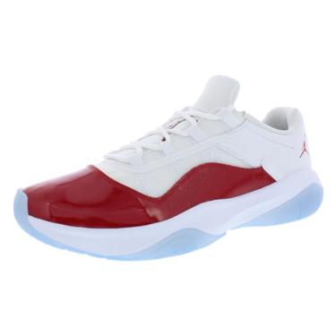 Imagem de Nike Tênis de basquete masculino Jordan 11 CMFT baixo, branco/vermelho-preto, tamanho 40, 39