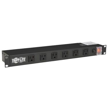 Imagem de Tripp Lite Rs1215-Ra Rackmount Faixa De Energia Pdu De Rede De Rede, 12 Pontos De Angão Direito Espaçados, 15A, Cabo De 15 Pés Com Plugue 5-15P, Preto