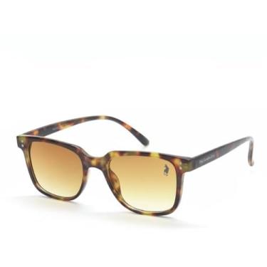 Imagem de Óculos de Sol Unissex Quadrado Polo London Club com Proteção UVA/UVB - Kit contém estojo e flanela