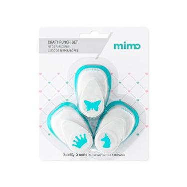 Imagem de Mimo Kit de Furadores - Borboleta - Coroa - Unicórnio - 3 Unids - Furo Pequeno: 1,5 cm - Design Confortável Para o Manuseio - Projetos Perfeitos em Diversos Tipos de Papéis - Rápido e Fácil