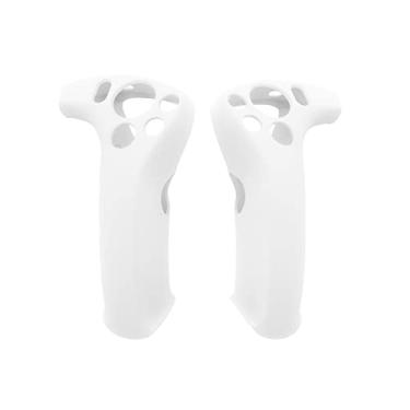Imagem de Capa de silicone com 2 peças de proteção para PS VR2, gamepad controle de jogo antiderrapante almofada de silicone