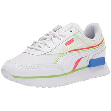Imagem de PUMA Tênis feminino Future Rider, Brilho branco-verde-claro da Puma, 12