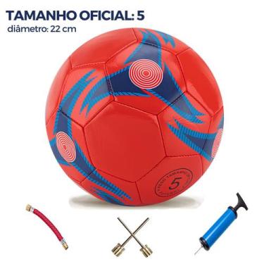 Imagem de Bola De Futebol Tamanho 5 Capotão + Bomba De Ar E Bico Bola De Quadra