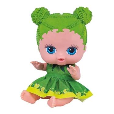 Imagem de Brinquedos Boneca Coleção Frutinhas Limão com Cheirinho de Frutas Plástico Vinil 19cm Verde Cotiplas - 2512