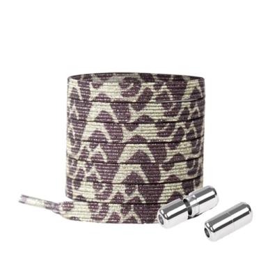 Imagem de Elastic Locking ShoeLace Metal Lock Shoe Laces Women No Tie Shoes Lace Kids Adult Unisex Sneakers Laces Strings (Color : Silver White)