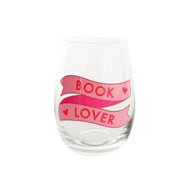 Imagem de Jollity & Co Taças de vinho Book Club - Pacote com 1 taça de vinho sem haste - Presentes inovadores - para vinho, coquetéis, bebidas de verão - aniversários, festas, clubes do livro e celebrações