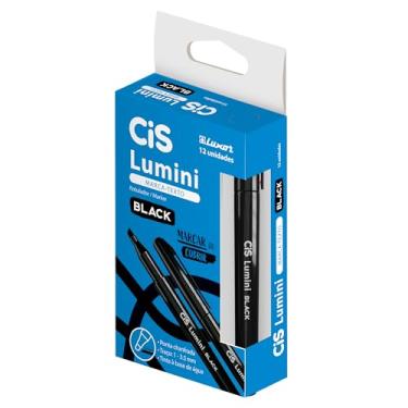 Imagem de Marca Texto CIS Lumini Trend Preta Caixa com 12 unidades