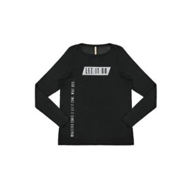 Imagem de Blusa Lunender Plus Size Preto Tam. G-Feminino