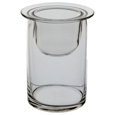 Imagem de CASTIÇAL PAREDE DUPLA HOME&CO ECO CRYSTAL 15x12x12cm TRANSPARENTE PORTA VELA