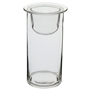 Imagem de CASTIÇAL PAREDE DUPLA HOME&CO ECO CRYSTAL 19x12x12cm TRANSPARENTE PORTA VELA
