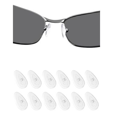 Imagem de DROGO 6 pares de almofadas de nariz de substituição de silicone para Oakley Conductor 6 OO4106/Conductor 8 OO4107/Tincup OX3184/Tincup Carbon OX5094/Deadbolt OO6046/Savitar OO6047 óculos/óculos de sol