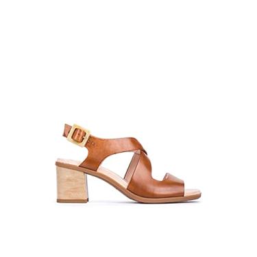 Imagem de Pikolinos Sandálias de Salto Plataforma para Meninas, Brandy, 11