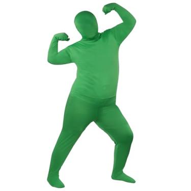 Imagem de UTEBIT Body adulto unissex elastano elastano Zentai Disappearing Man Body Suit, Verde completo, Full Green