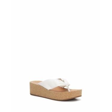 Imagem de Lucky Brand Sandália plataforma plataforma feminina Lellina, Branco, 6