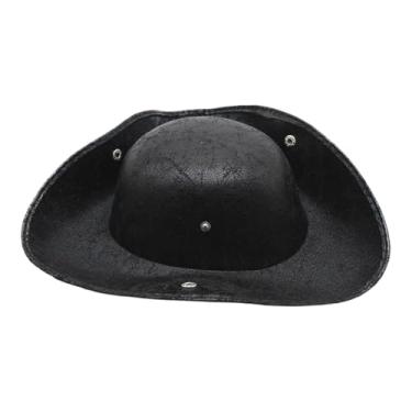 Imagem de Deevoka Chapéu de pirata de Halloween, decoração confortável, boné de pirata para fantasias, jogos de papéis