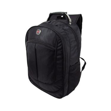 Imagem de Mochila KL Masculina Executiva Preta Notebook Cabo de Aço,  Preto A830
