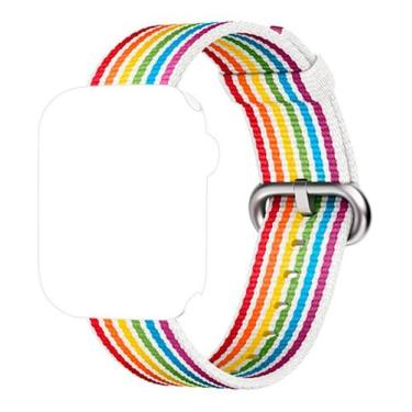 Imagem de Pulseira Nylon Amarela Compatível com Apple Watch 38mm 40mm - Baú do V