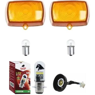 Imagem de Kit Lente + Lampada Pisca + Lampada Led Soquete Pop 100 - Stallion