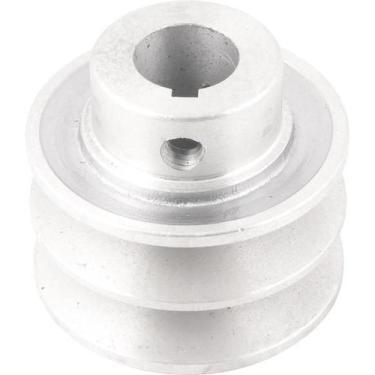 Imagem de Polia Alumínio 2 Canais Perfil A 60mm com Furo 3/4" - Vonder
