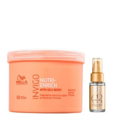 Imagem de Wella Nutri-Enrich Máscara de 500ml e Oil Reflections 30ml - Wella Pro