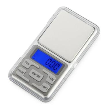 Imagem de Balança De Cozinha Digital Mini Prateada 500g Alta Precisão - Monac