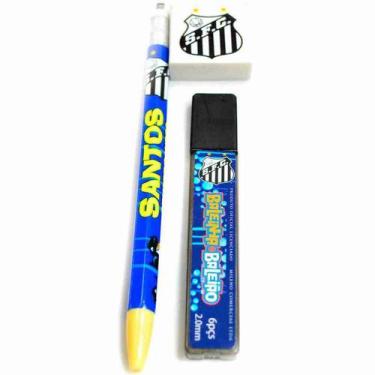 Imagem de Jogo Com Lapiseira 2.0mm Borracha E Grafites - Santos - Mileno