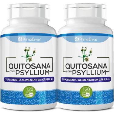 Imagem de Kit 2x Quitosana com Psyllium 120 Cápsulas - Prime Ervas