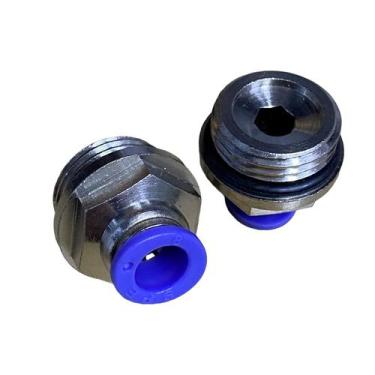 Imagem de Conexão Pneumática Engate Rápido Reta Rosca 1/4b - Tubo 8mm - SLE