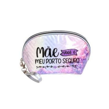 Imagem de Necessaire Oval Dia da Mães PVC 22x14x7 - Wincy Casa